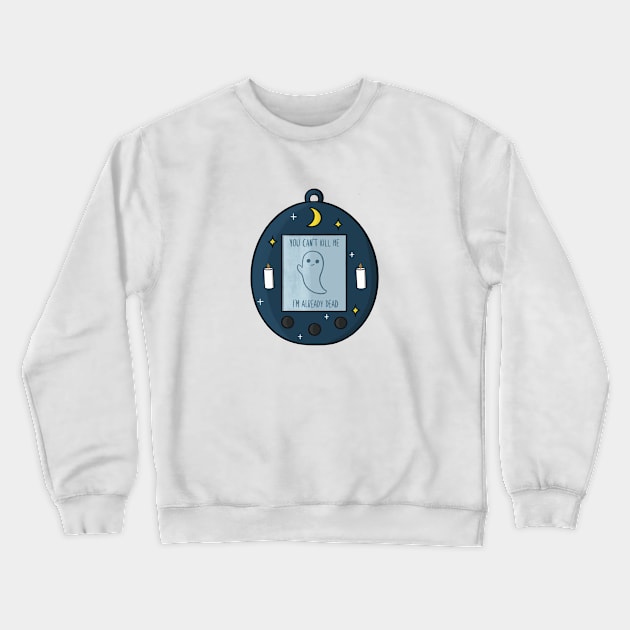 Ghost Tamagotchi Crewneck Sweatshirt by Amyologist Draws